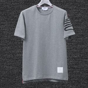 Thom Browne Grey Short Sleeve T-Shirt